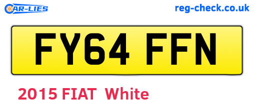FY64FFN are the vehicle registration plates.
