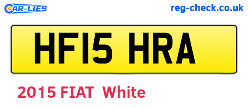 HF15HRA are the vehicle registration plates.