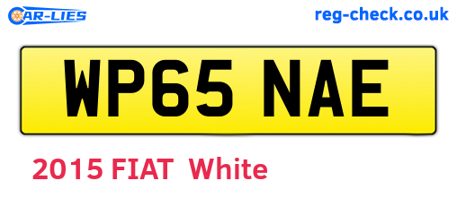 WP65NAE are the vehicle registration plates.