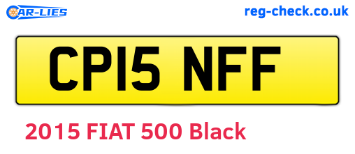 CP15NFF are the vehicle registration plates.