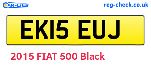 EK15EUJ are the vehicle registration plates.