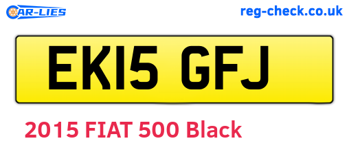 EK15GFJ are the vehicle registration plates.
