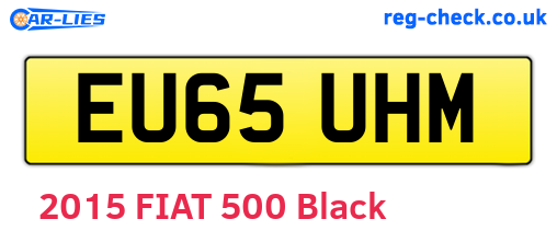 EU65UHM are the vehicle registration plates.