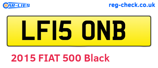 LF15ONB are the vehicle registration plates.