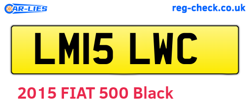 LM15LWC are the vehicle registration plates.