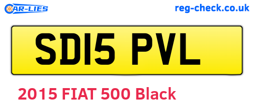 SD15PVL are the vehicle registration plates.