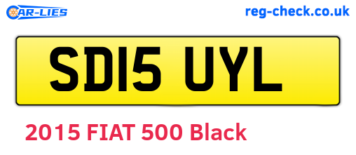 SD15UYL are the vehicle registration plates.