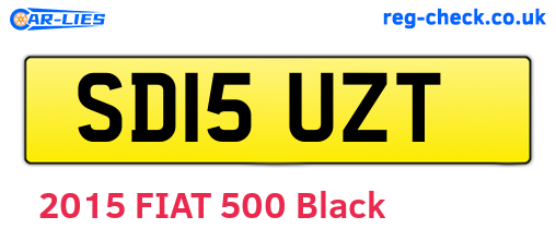 SD15UZT are the vehicle registration plates.