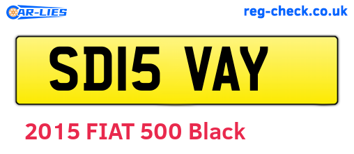 SD15VAY are the vehicle registration plates.