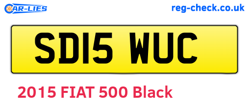 SD15WUC are the vehicle registration plates.