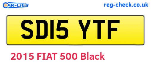 SD15YTF are the vehicle registration plates.