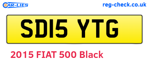 SD15YTG are the vehicle registration plates.