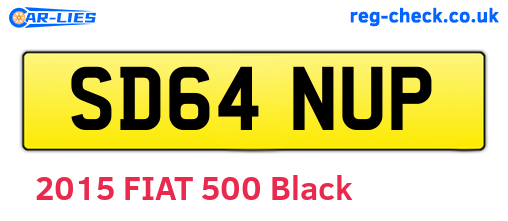 SD64NUP are the vehicle registration plates.