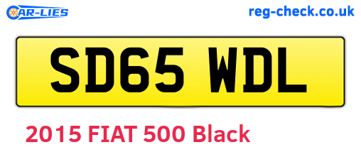 SD65WDL are the vehicle registration plates.