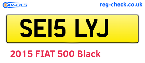 SE15LYJ are the vehicle registration plates.
