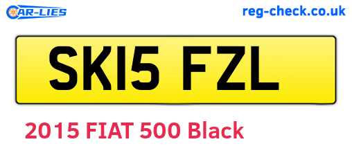 SK15FZL are the vehicle registration plates.