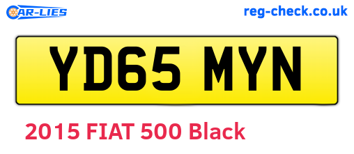 YD65MYN are the vehicle registration plates.