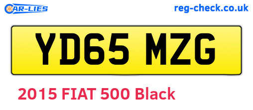 YD65MZG are the vehicle registration plates.