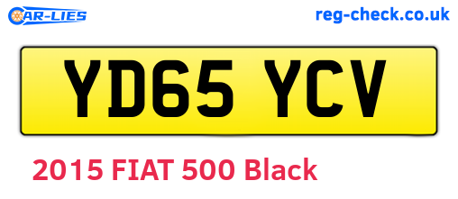YD65YCV are the vehicle registration plates.