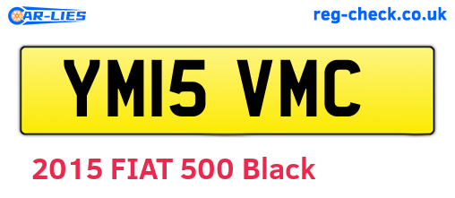 YM15VMC are the vehicle registration plates.