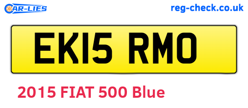 EK15RMO are the vehicle registration plates.