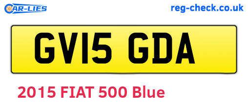 GV15GDA are the vehicle registration plates.