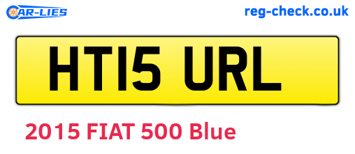 HT15URL are the vehicle registration plates.