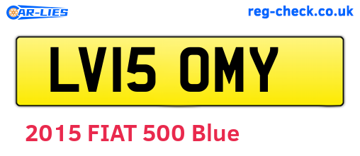 LV15OMY are the vehicle registration plates.