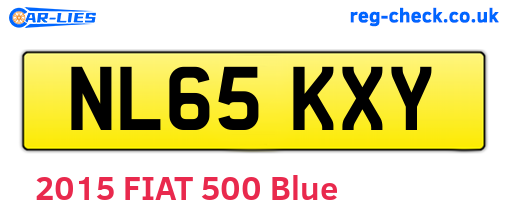 NL65KXY are the vehicle registration plates.