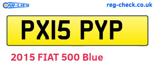 PX15PYP are the vehicle registration plates.