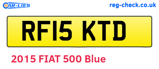 RF15KTD are the vehicle registration plates.