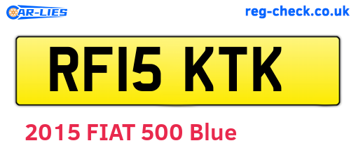 RF15KTK are the vehicle registration plates.