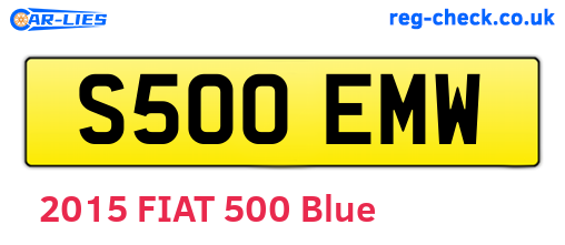 S500EMW are the vehicle registration plates.