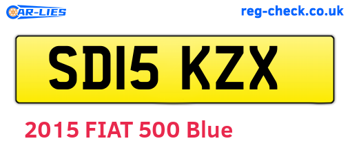 SD15KZX are the vehicle registration plates.