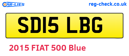 SD15LBG are the vehicle registration plates.