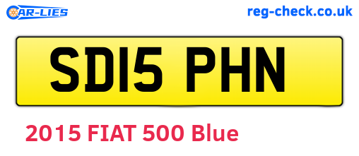 SD15PHN are the vehicle registration plates.