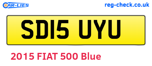 SD15UYU are the vehicle registration plates.