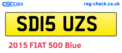 SD15UZS are the vehicle registration plates.