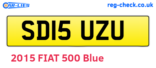 SD15UZU are the vehicle registration plates.