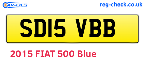 SD15VBB are the vehicle registration plates.