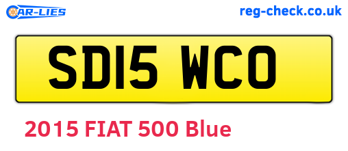 SD15WCO are the vehicle registration plates.