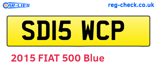 SD15WCP are the vehicle registration plates.