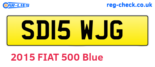 SD15WJG are the vehicle registration plates.