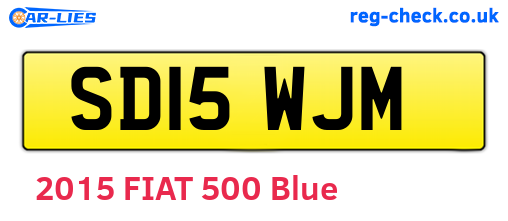 SD15WJM are the vehicle registration plates.