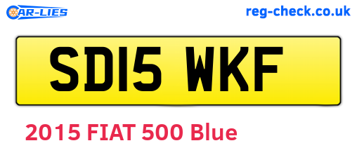 SD15WKF are the vehicle registration plates.