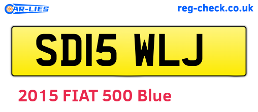 SD15WLJ are the vehicle registration plates.