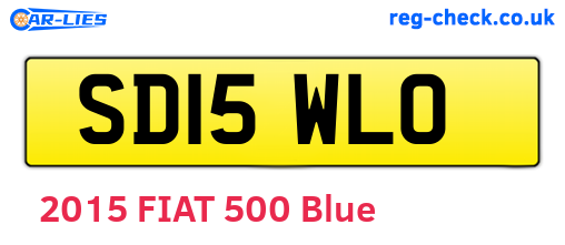 SD15WLO are the vehicle registration plates.