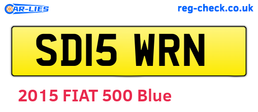 SD15WRN are the vehicle registration plates.