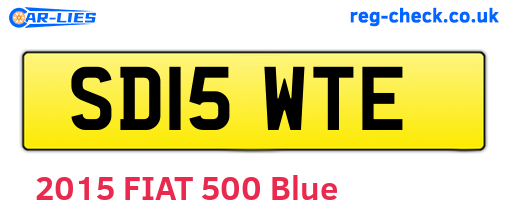 SD15WTE are the vehicle registration plates.