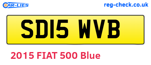 SD15WVB are the vehicle registration plates.